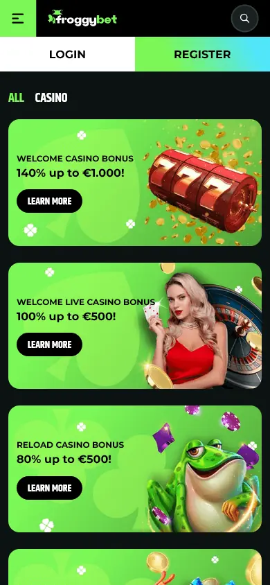 froggy bet casino | claim bonus for register